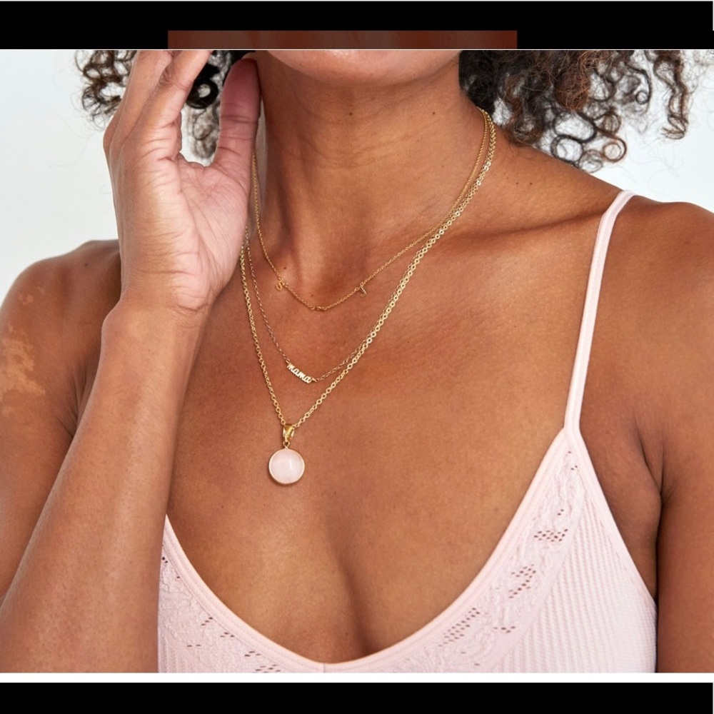 Rose Serenity Necklace + Necklace Extender -New